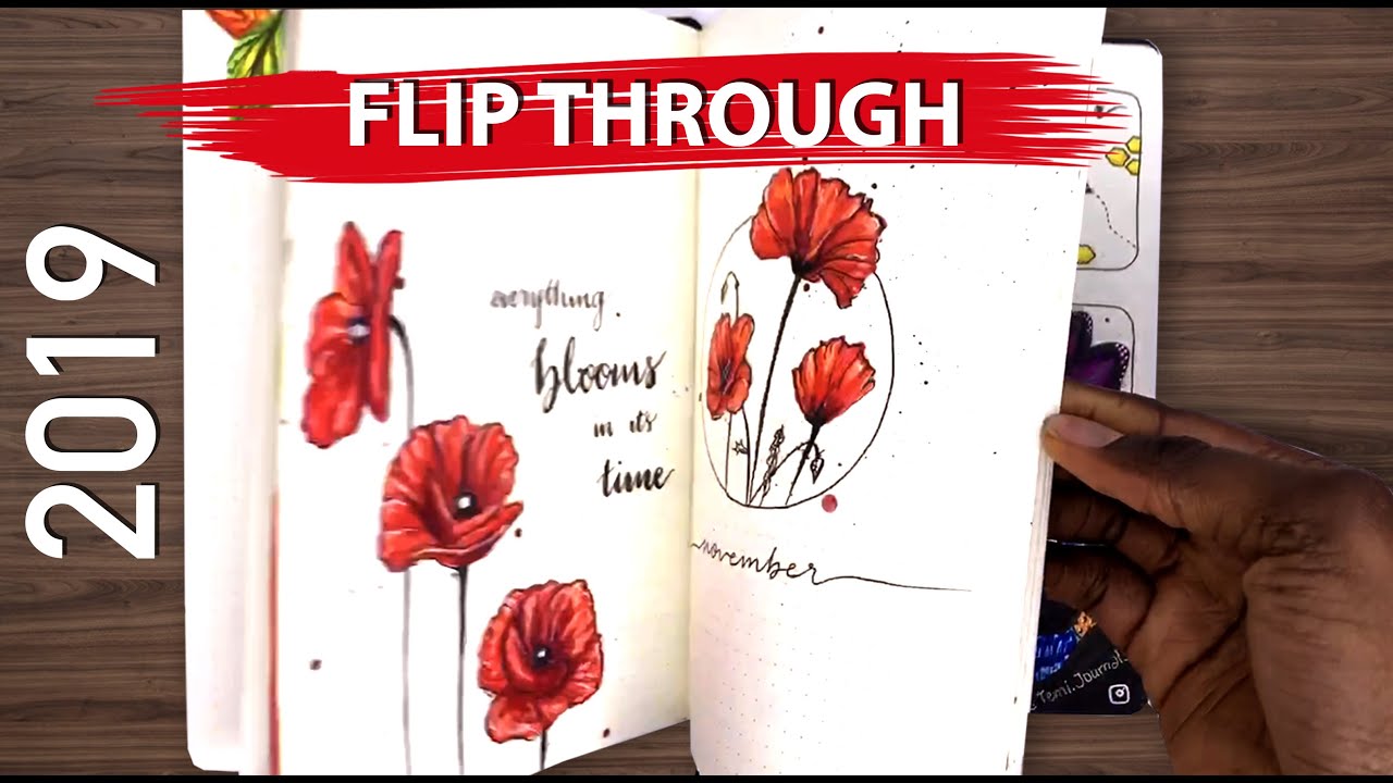 My 2019 Art Bullet Journal Flip Through | A YEAR IN MY JOURNAL