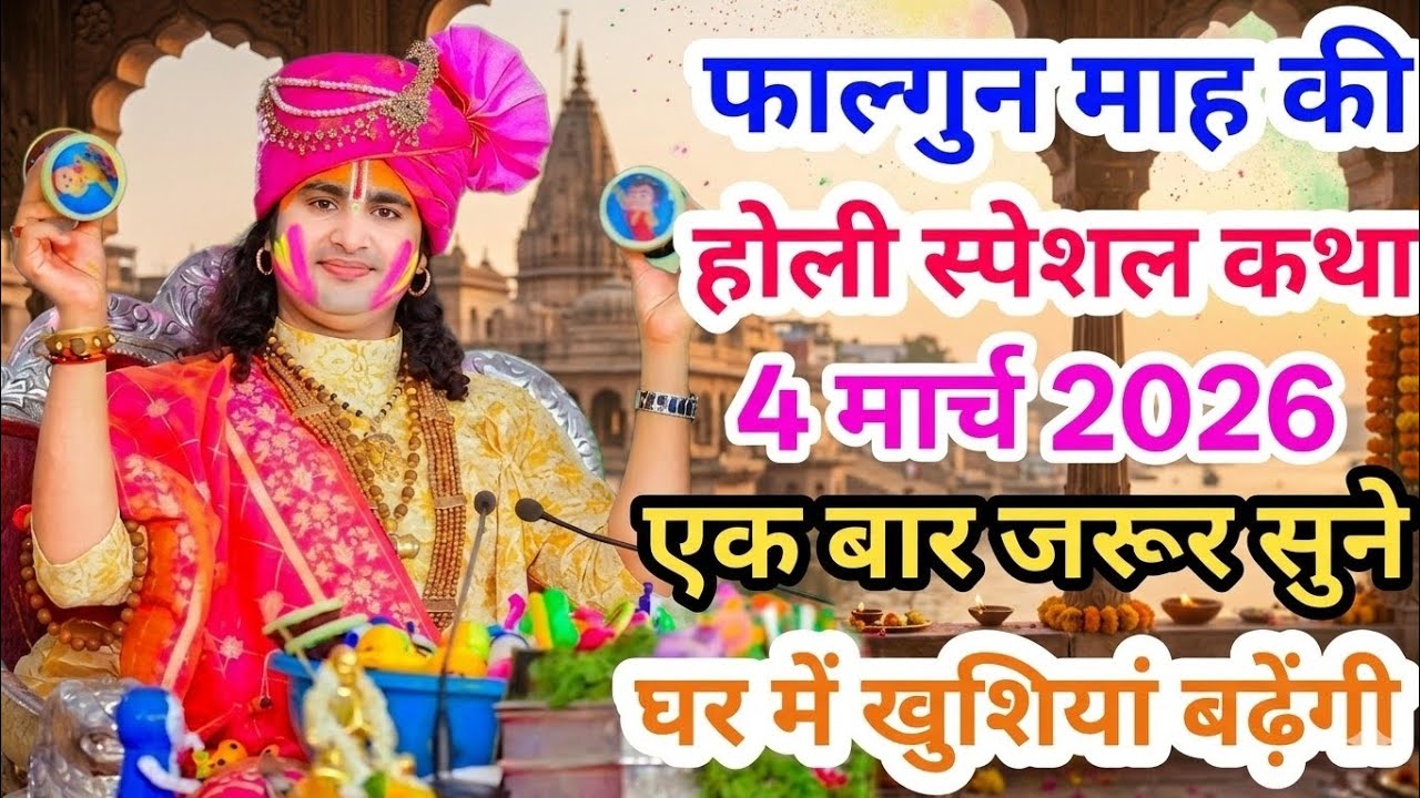 आज की कथा होली स्पेशल श्री अनिरुद्ध आचार्य