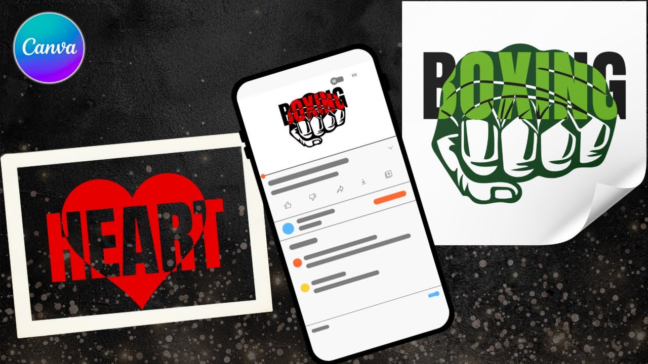 Canva Text Effects: Master the Knockout Typography Trick