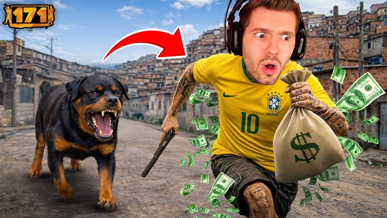 171 (novo) - Fugindo do CACHORRO NA FAVELA! (Nova Atualização) 