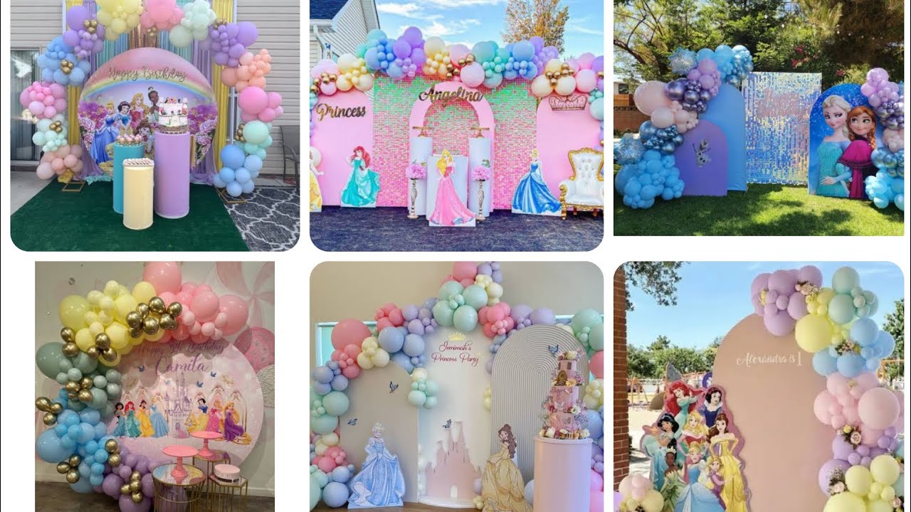 Beautiful Princess balloon decoration ideas for your daughters birthday 