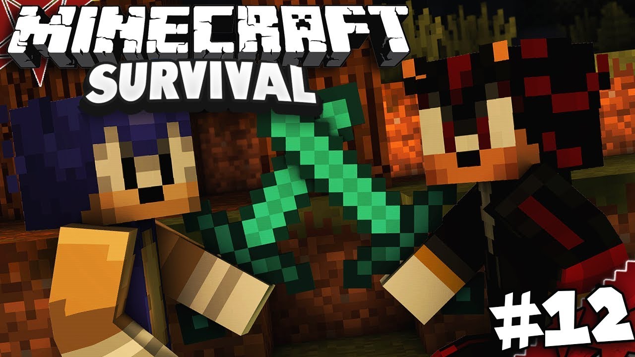 Sonic & Shadow Play Minecraft Часть 12 - SONIC VS SHADOW!! (при участии Knuckles)