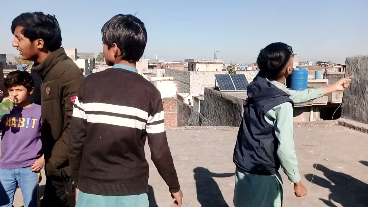 Kite flying Amiruddin Park near Tajpura Scheme Lahore Cantt