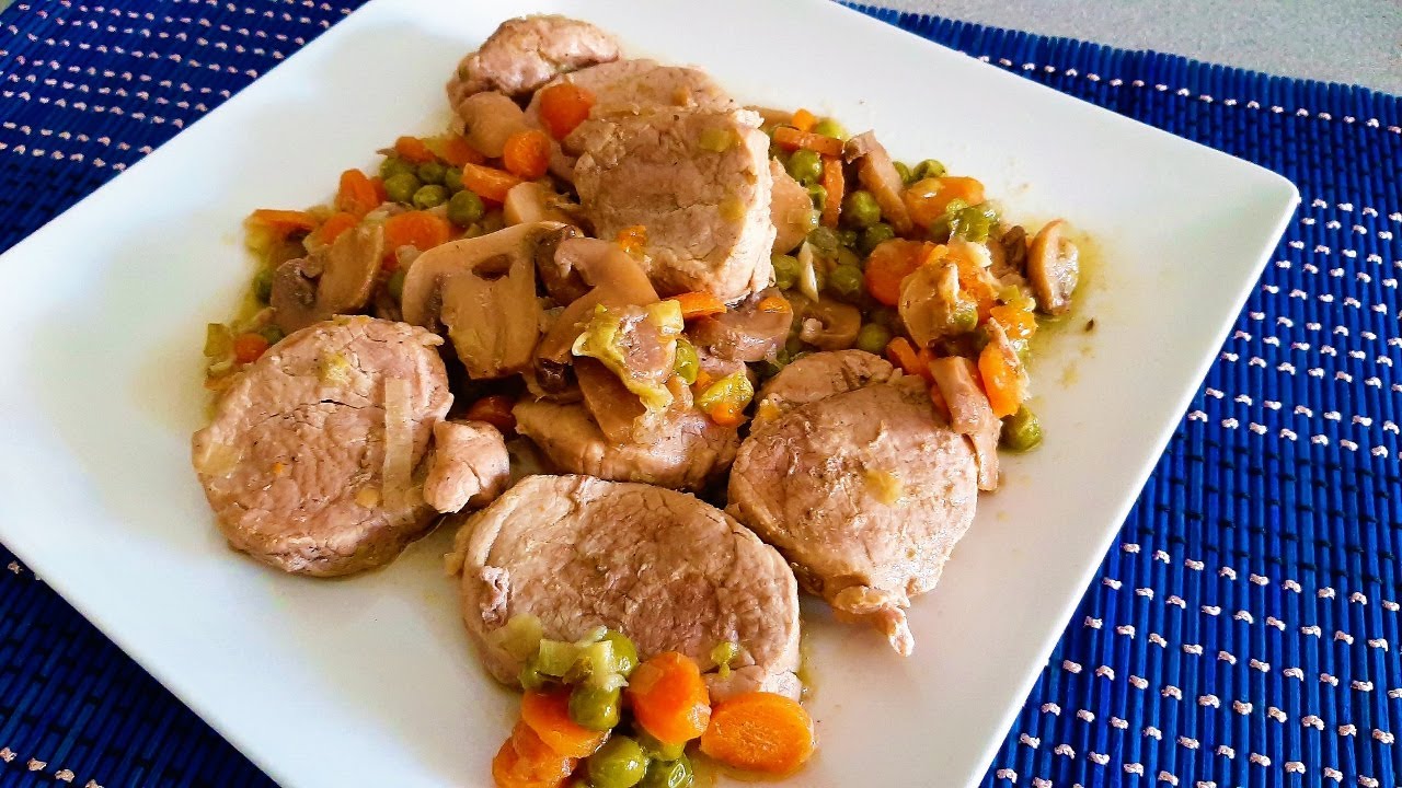 DELICIAS DE SOLOMILLO CON VERDURAS