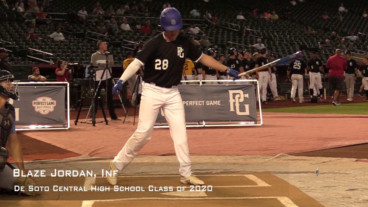 Blaze Jordan Prospect Video, Inf, DeSoto Central High School Class of 2020