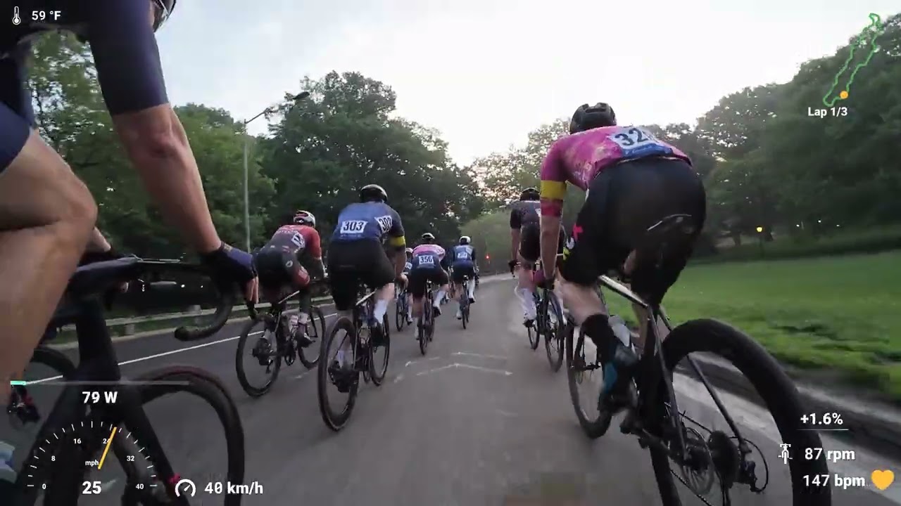 CRCA #5 Central Park Bike Race Men's B Field 3/4 - May 17th 2025 - Partial Race