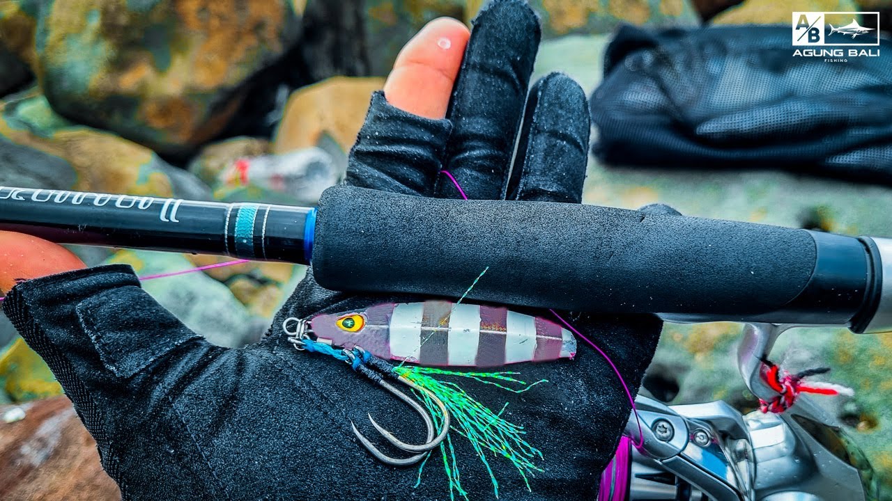 cara mancing pakai metal jig 40 gram dari pinggir pantai
