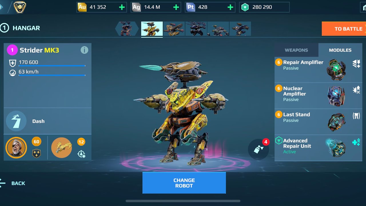 Strider Use to be the  Old Meta | War Robots Gameplay
