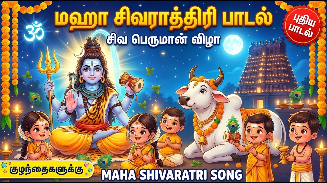 மஹா சிவராத்திரி பாடல் | Maha Shivaratri Song for Kids | Tamil Devotional Songs