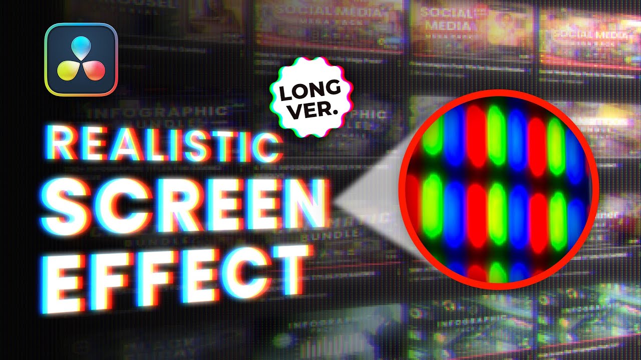 Realistic LED Screen Effect in Davinci Resolve