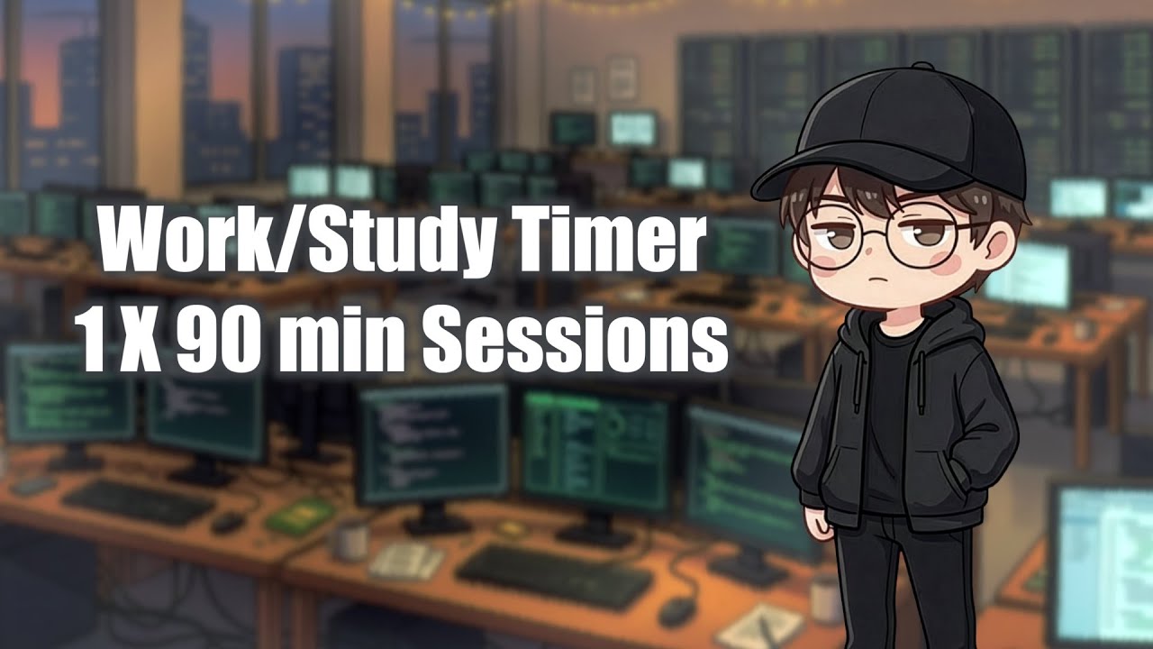 Devon work and study timer - 1x90 min session - no music during work