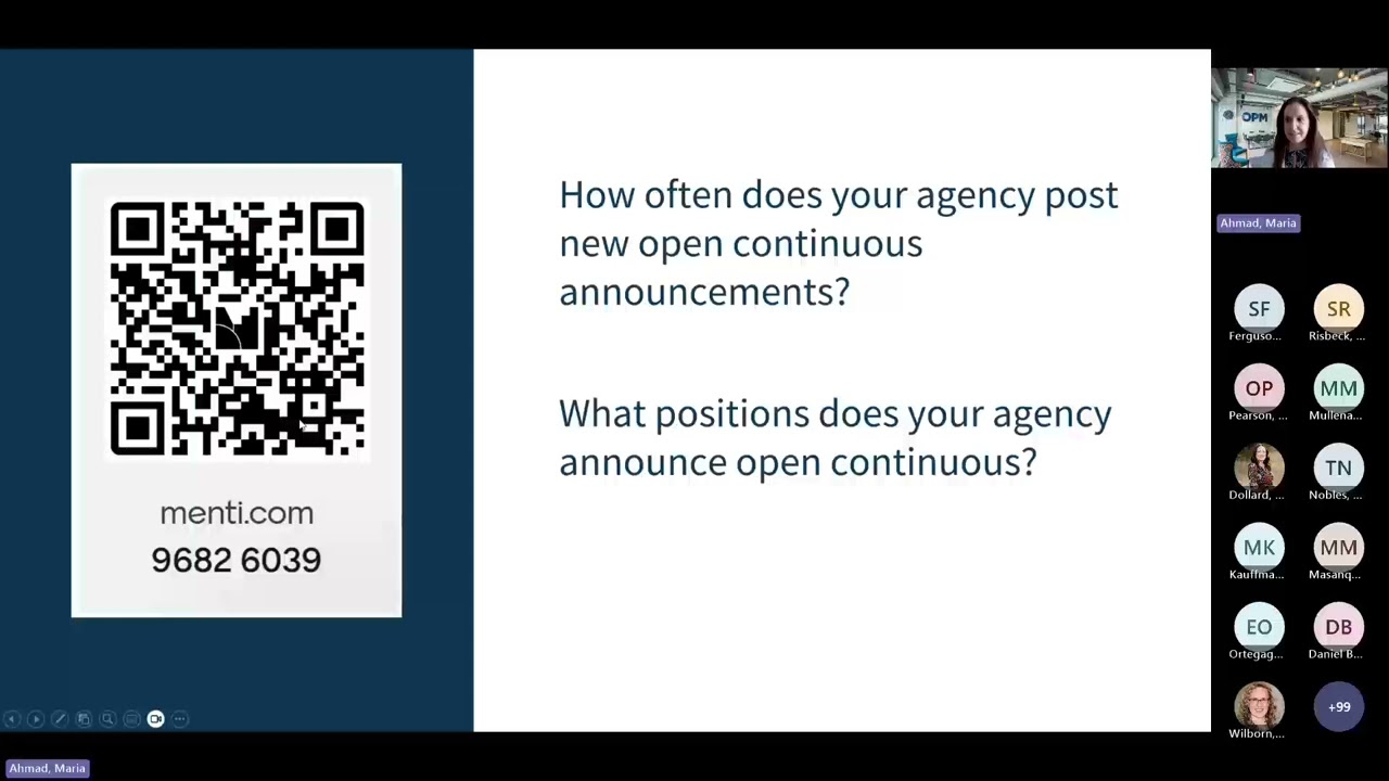 Using USA Hire with Open Continuous Announcements