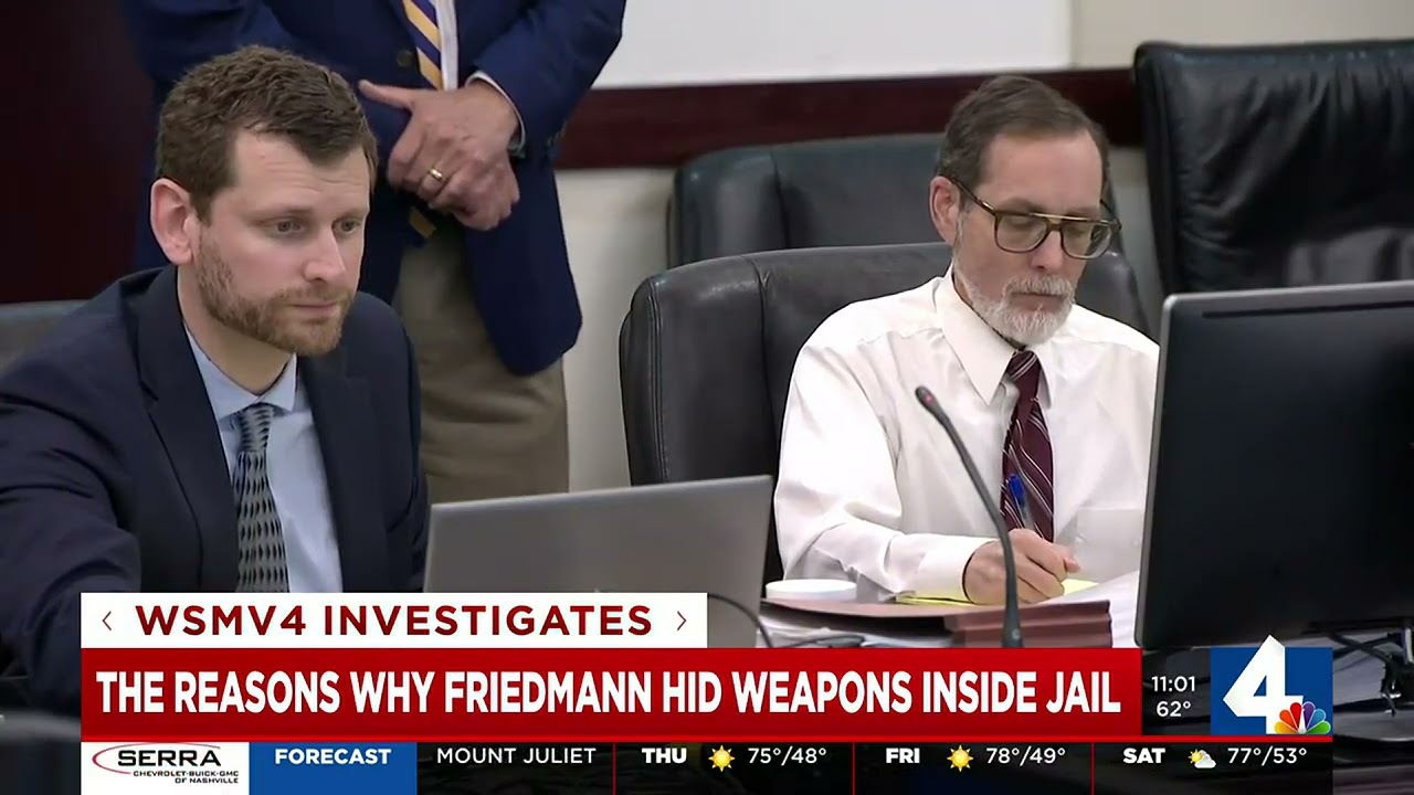 The reasons why Friedmann hid weapons inside jail