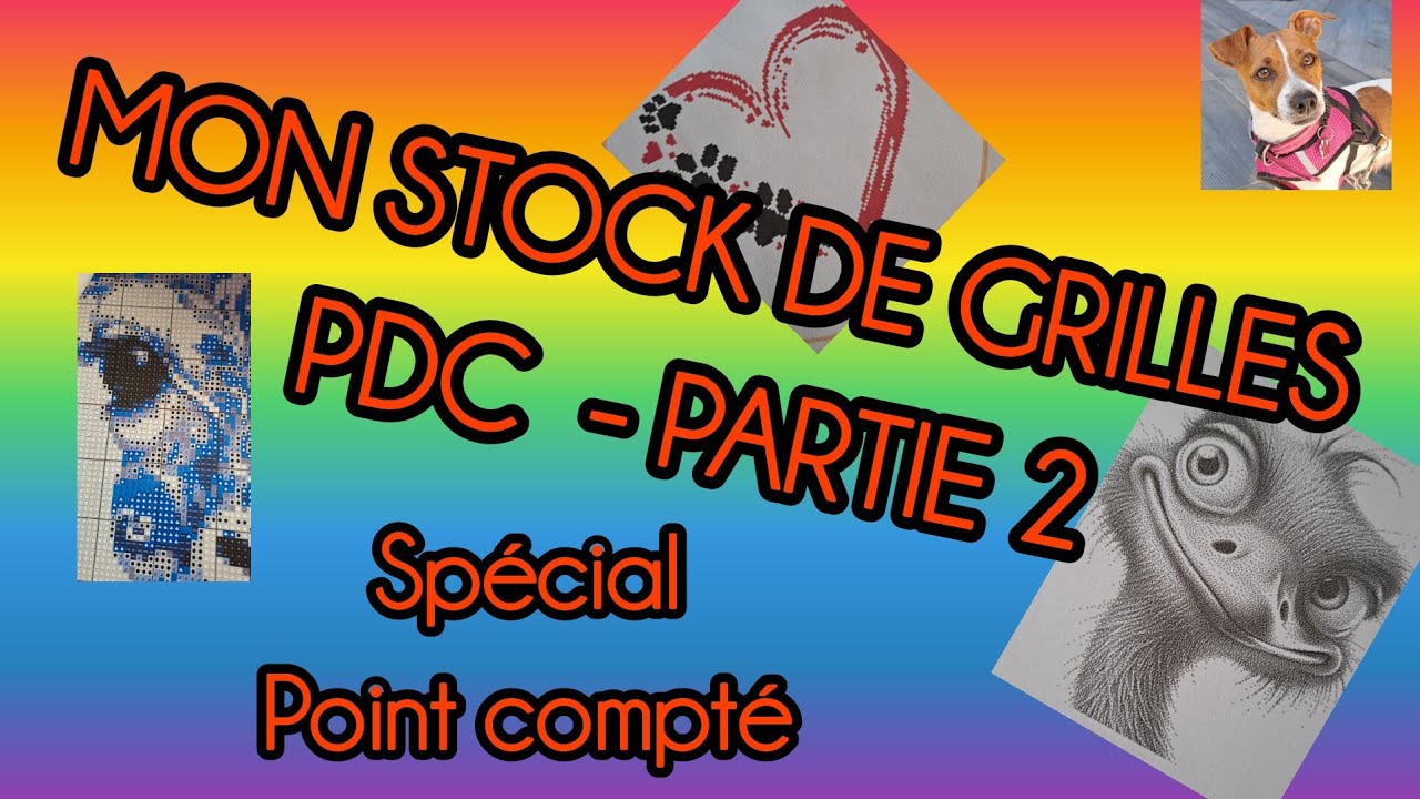 Mon stock de grilles PDC- partie 2 😁#pointdecroix  #pointcompté #plaisir #pourtoi #pourtous 