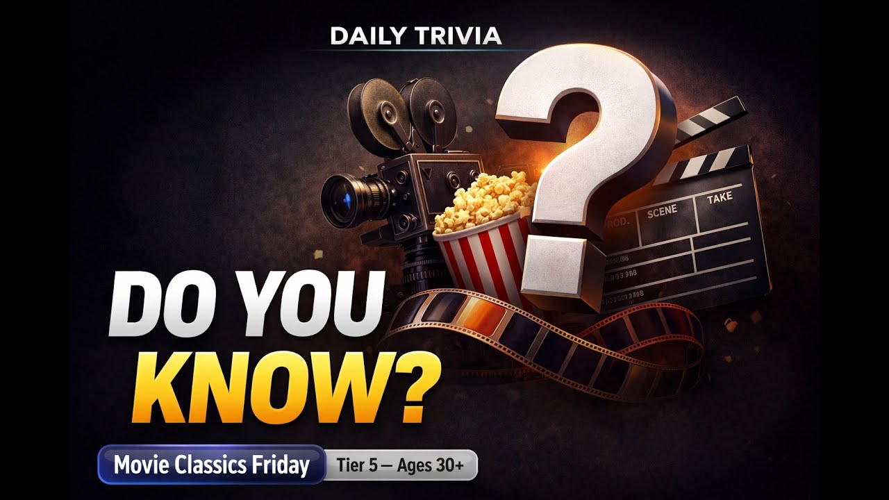 Movie Classics Trivia Challenge (Ages 30+) | Daily Trivia