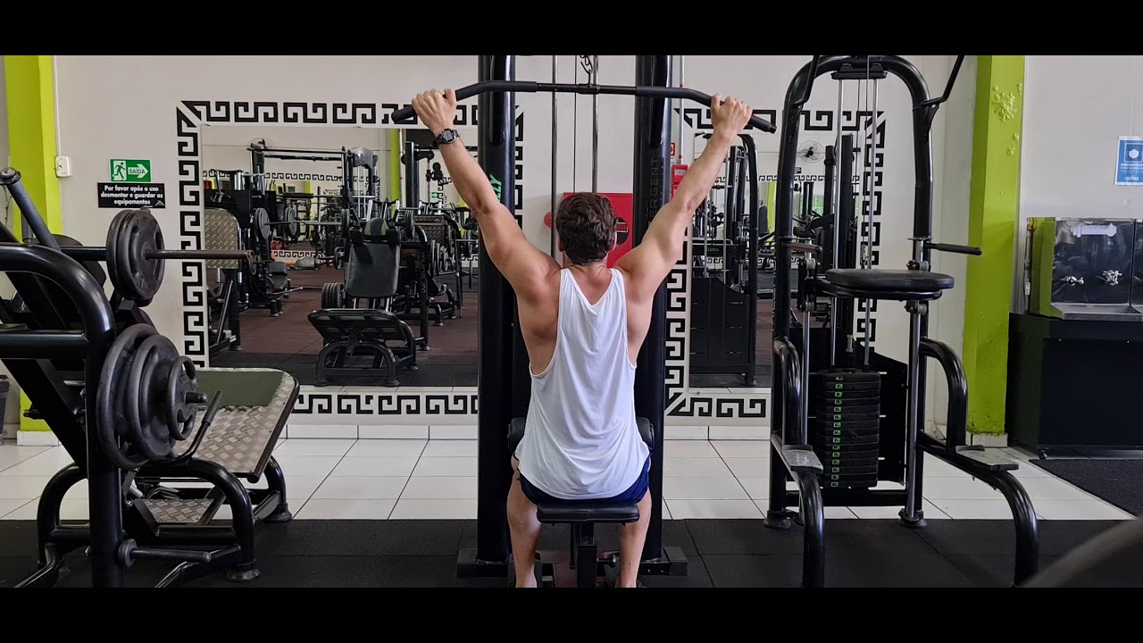 Puxador frente com (Drop-set)