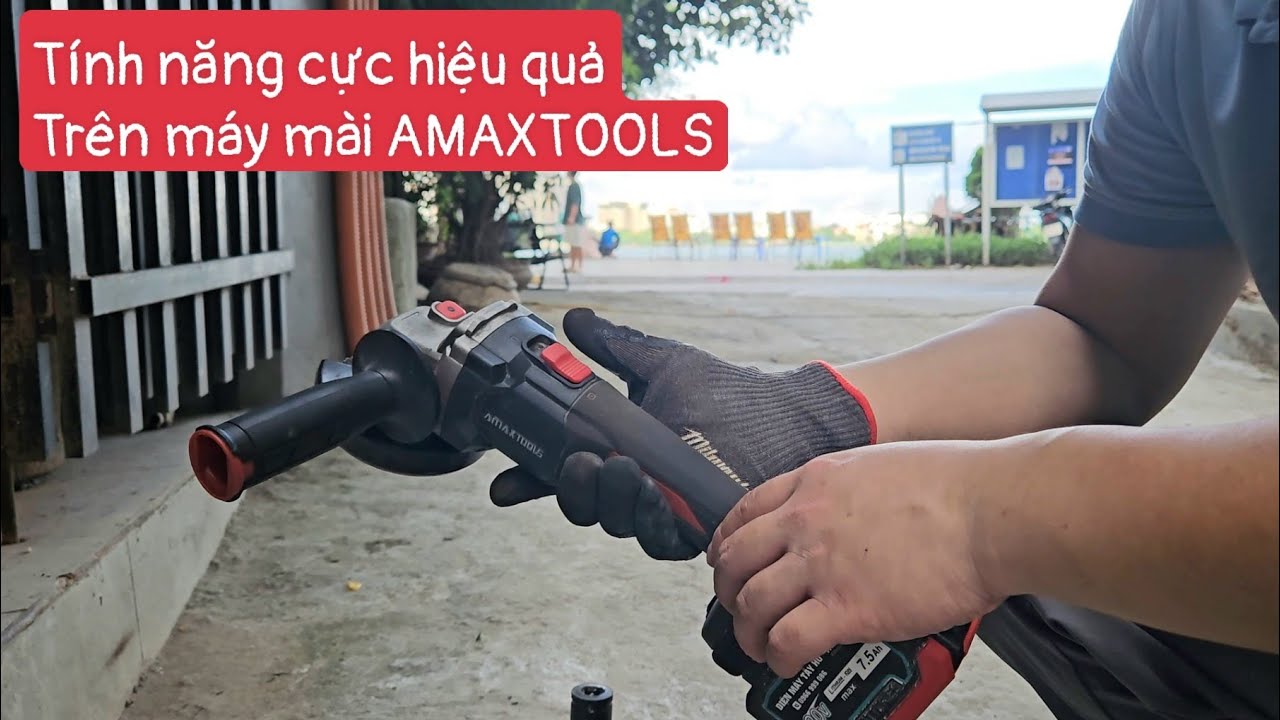 Tính năng cực hiệu quả trên máy mài AMAXTOOLS - tương tự trên mẫu Makita chính hãng