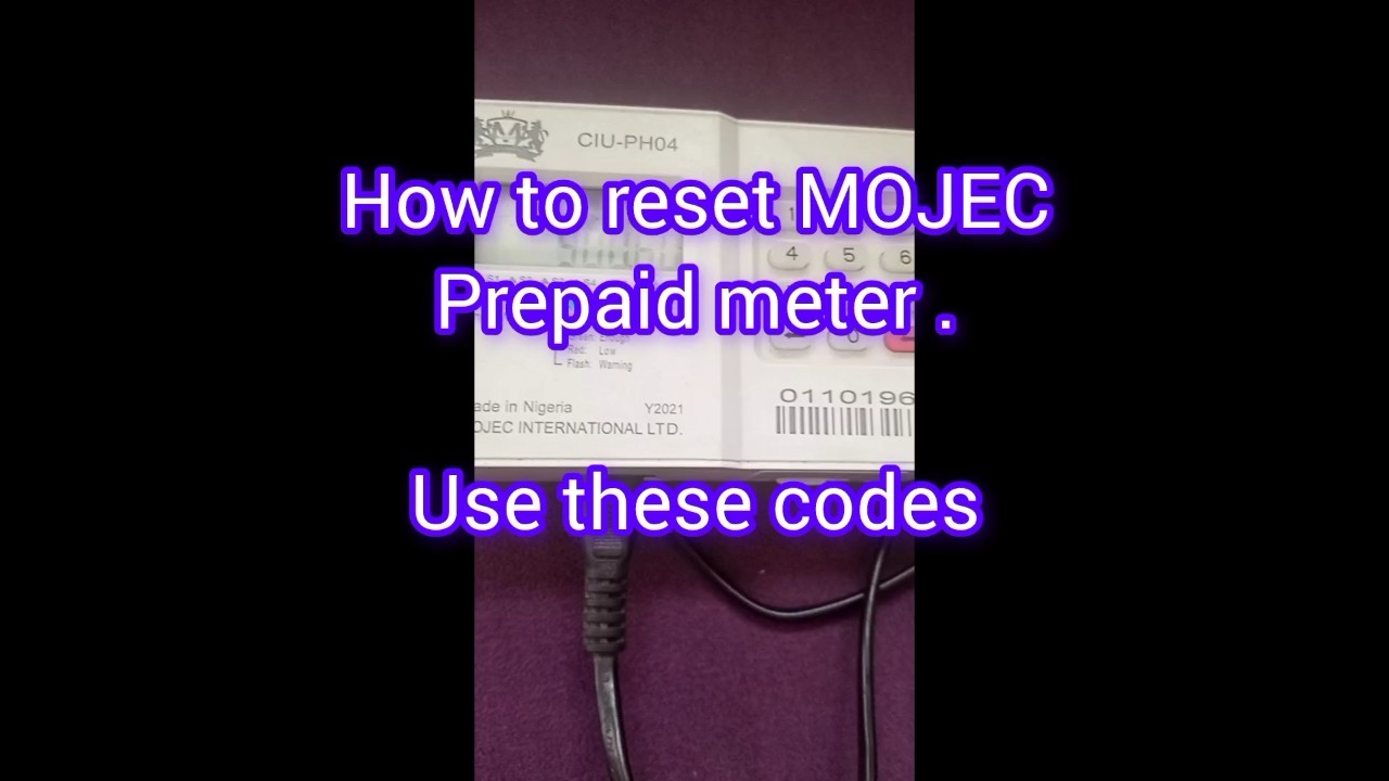 How to reset MOJEC prepaid meter. Do this if your CIU is not working &lrm;@aguleonlinemaths170