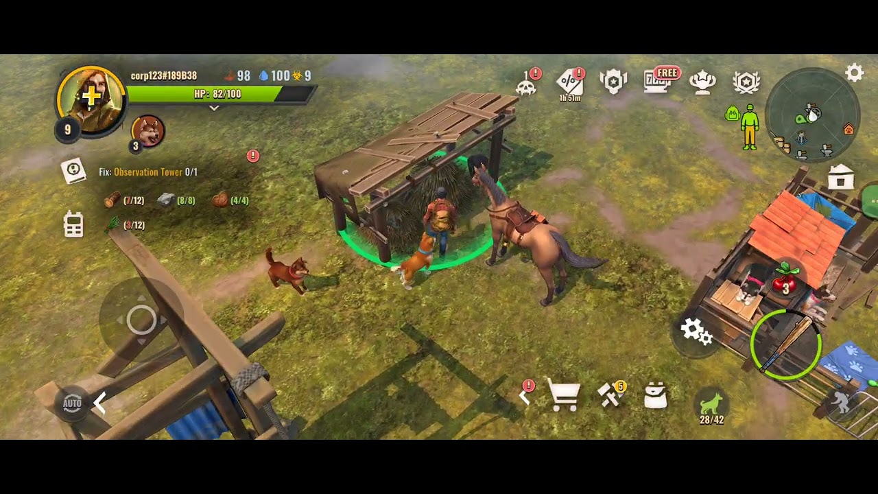 Days after - part 1 ( already built kennel, stable and other miner things) 