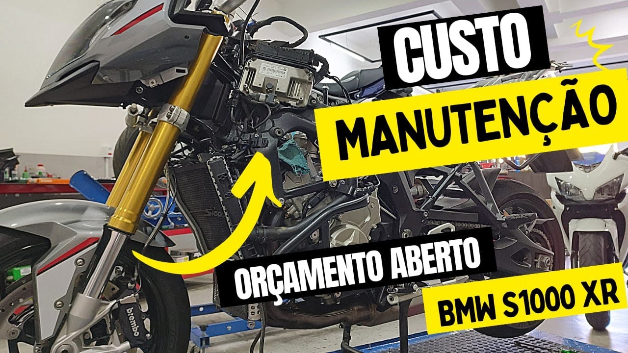 Da série custo de manutenção! Revisão BMW S1000 XR 25mil km. Revisão ZX-6R 636, remoção de parafuso.