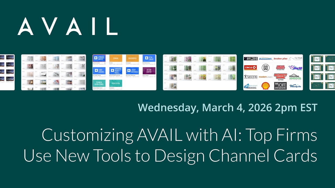 Customizing AVAIL with AI: Top Firms Use New Tools to Design Channel Cards
