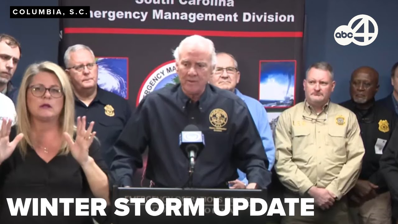 LIVE: SC emergency officials join Gov. McMaster on winter storm briefing