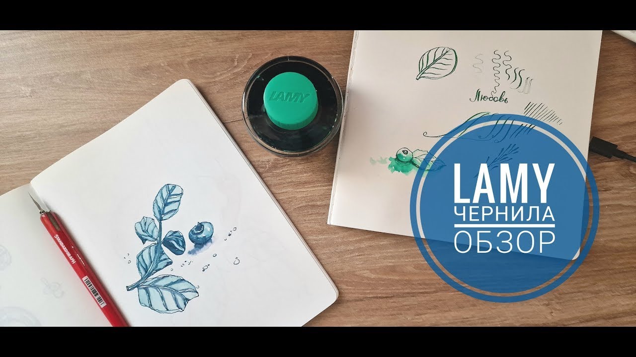Обзор Lamy чернил. Как можно рисовать Lamy чернилами. Урок рисования чернилами. Lamy ink review