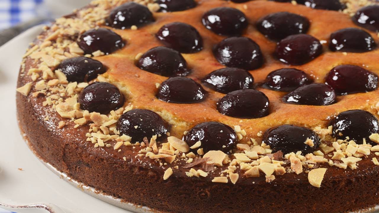 Cherry Cake Recipe Demonstration - Joyofbaking.com