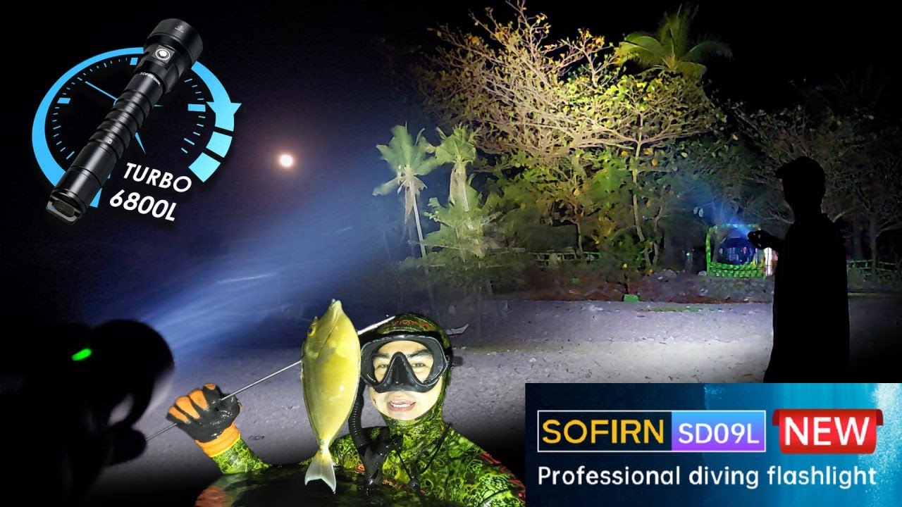DI KA MABIBITIN SA LAKAS ! SOFIRN SDO9L NEW DIVING FLASHLIGHT  REVIEW | Drin's Adventure | Katusok