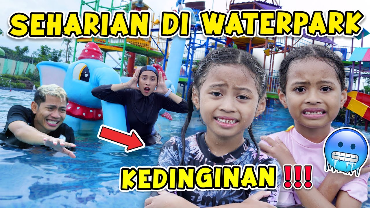 GAWAT ALUNA DAN AMANDA KEDINGINAN KELAMAAN BERENANG DI WATERPARK SAMPAI SORE!!