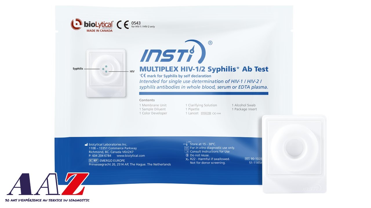INSTI Multiplex VIH 1/2 - Syphilis - vidéo de démonstration
