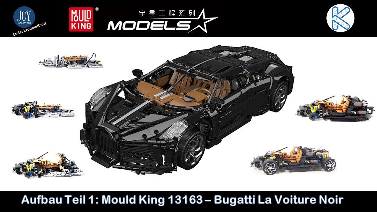 Flaggschiff in Hochglanz! Aufbau Teil 1! Mould King 13163 Bugatti La Voiture Noir