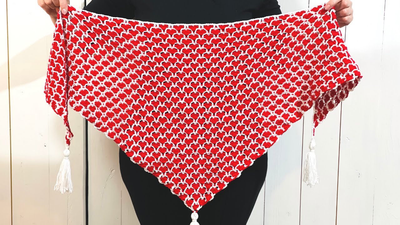 Heart Triangle Shawl - FREE PATTERN