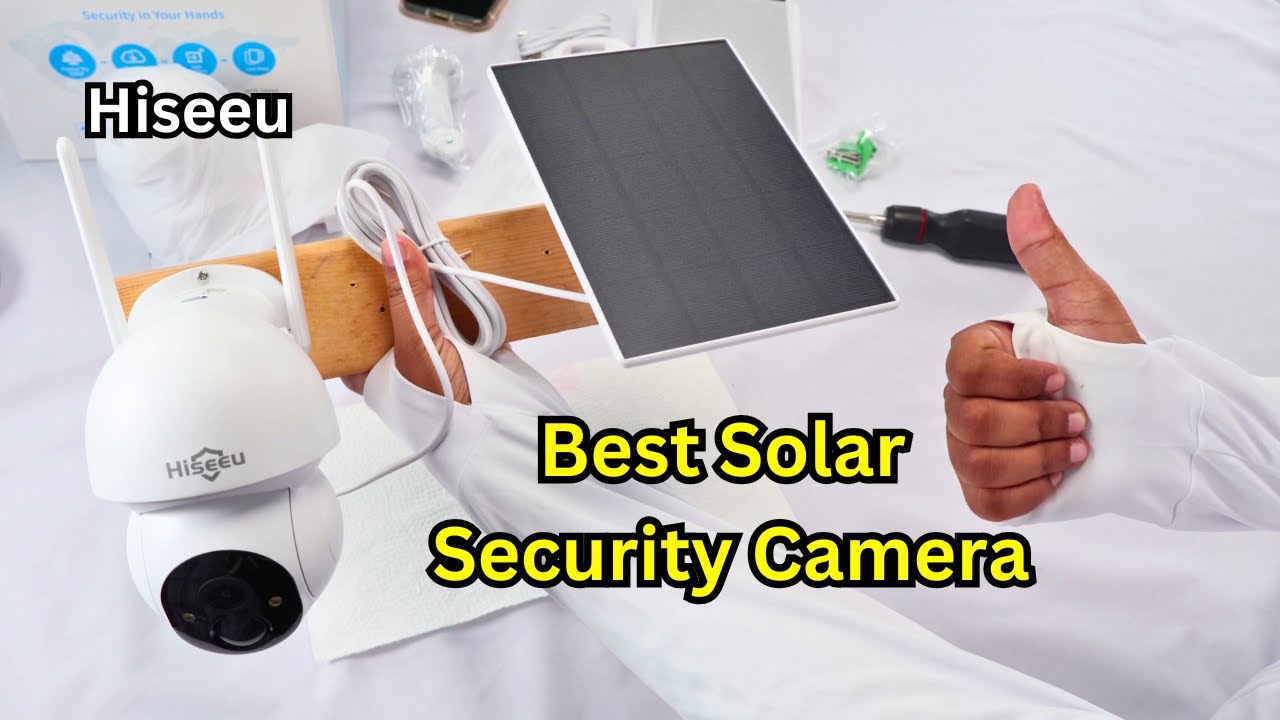 Hiseeu Solar WiFi Camera Install & Review | Day vs Night Video Test
