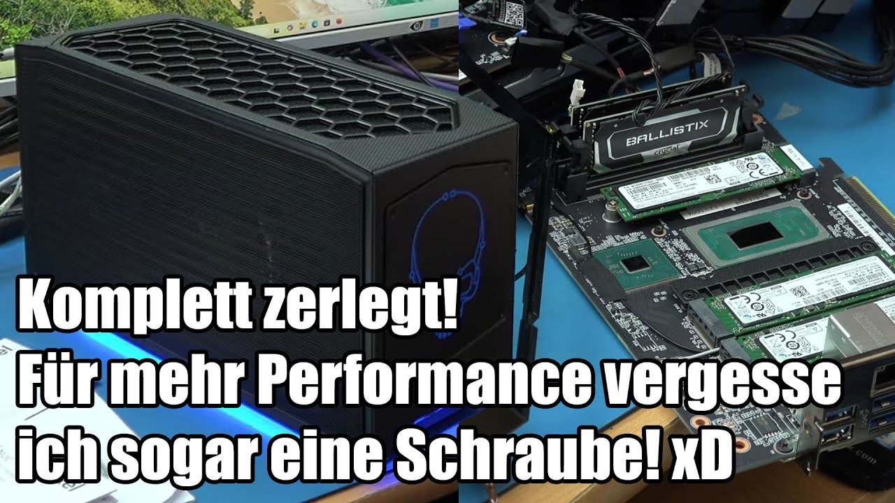 Crackys Bastelnacht - Wildes NUC11BTMi9 Tuning - Wärmeleitpastentausch FTW?!