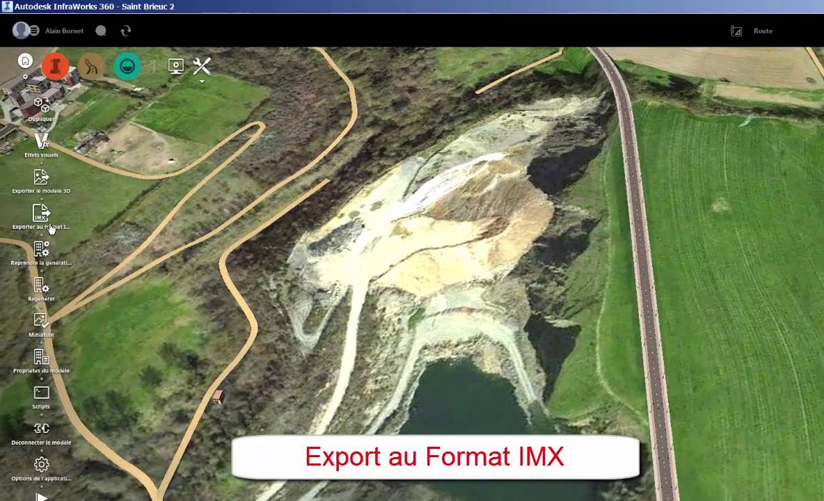 COVADIS 15 - Import IMX depuis InfraWorks 360