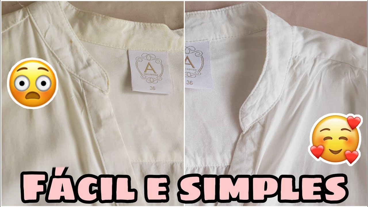 Dica para tirar amarelado de roupa branca de um jeito fácil e barato