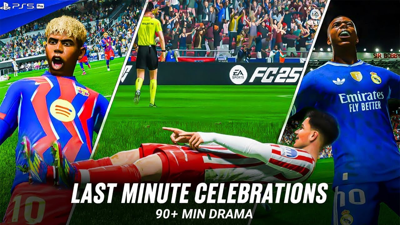 Top 20 Last Minute Goals & Epic Celebrations 🎉 | EA FC 25 [4K60] | FC 26 Mods New Kits 2025/26
