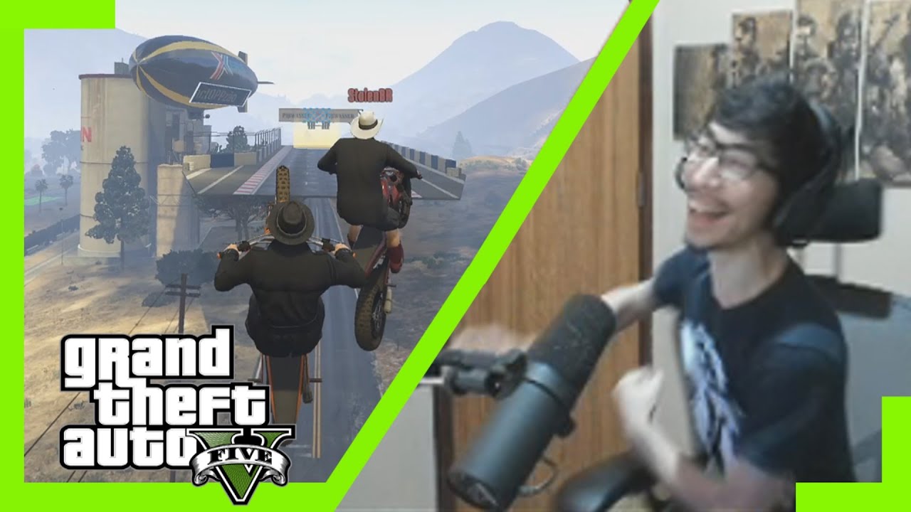UMA PLAYLIST.. CRIATIVA! - GTA V Corridas Malucas #49