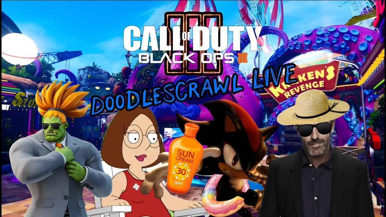 Water Park Zombies Black ops 3 (LIVE with Mods)