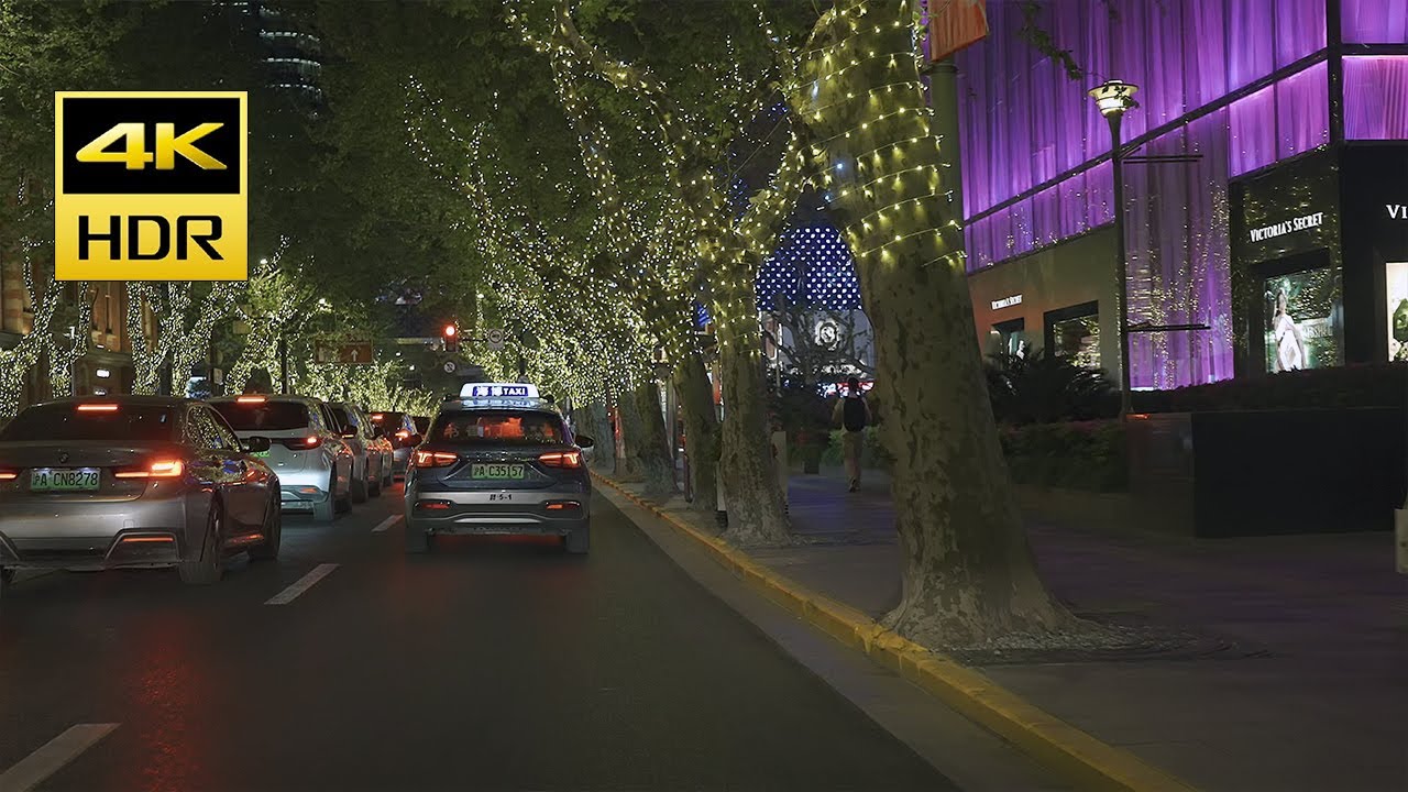【4K HDR】【16Apr 2025】Shanghai Downtown Dark  Driving Adventure.