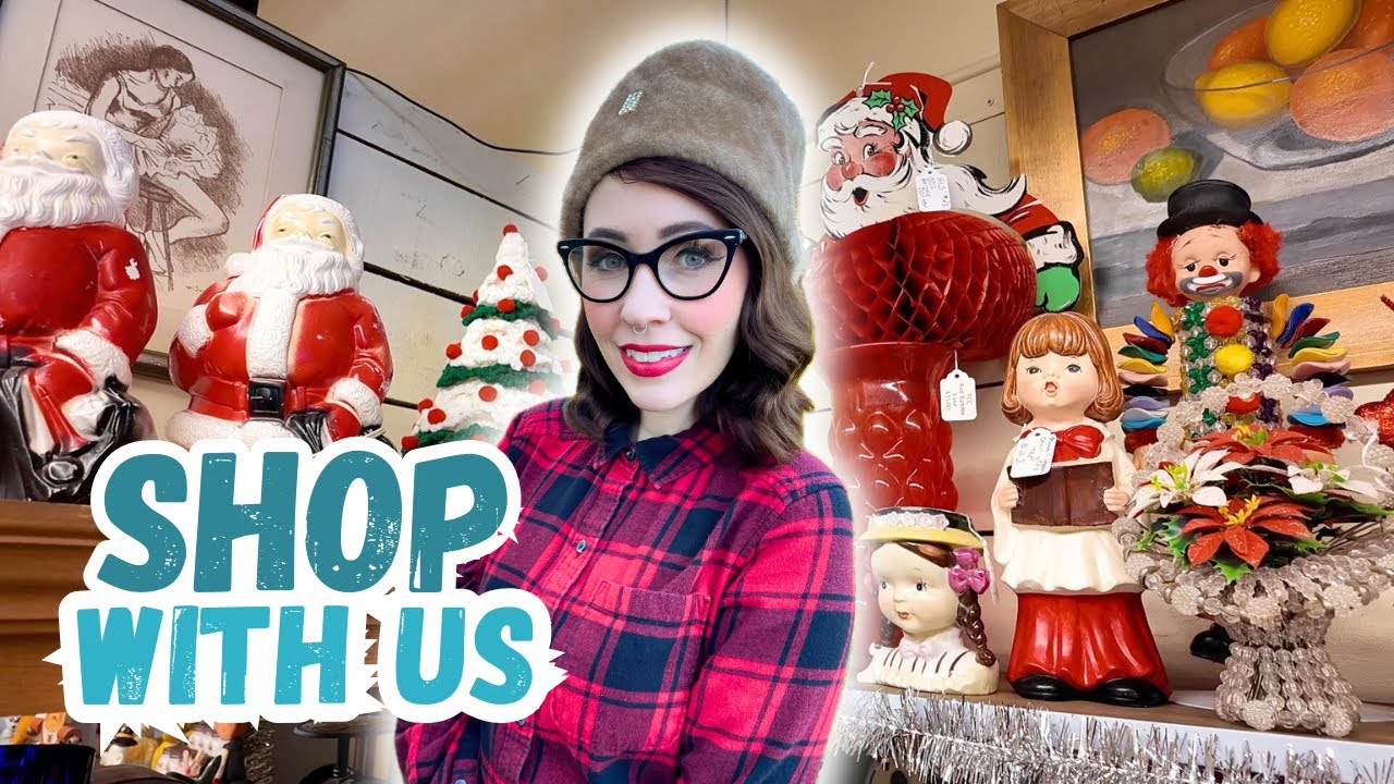 VINTAGE CHRISTMAS IS HERE | Shop with Us for Unique Trinkets, Collectibles.. and Frogs?!