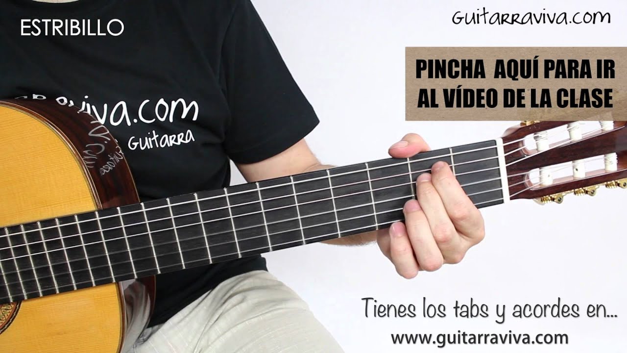 DEMOSTRACIÓN DE COMO TOCAR TE HE ECHADO DE MENOS guitarraviva
