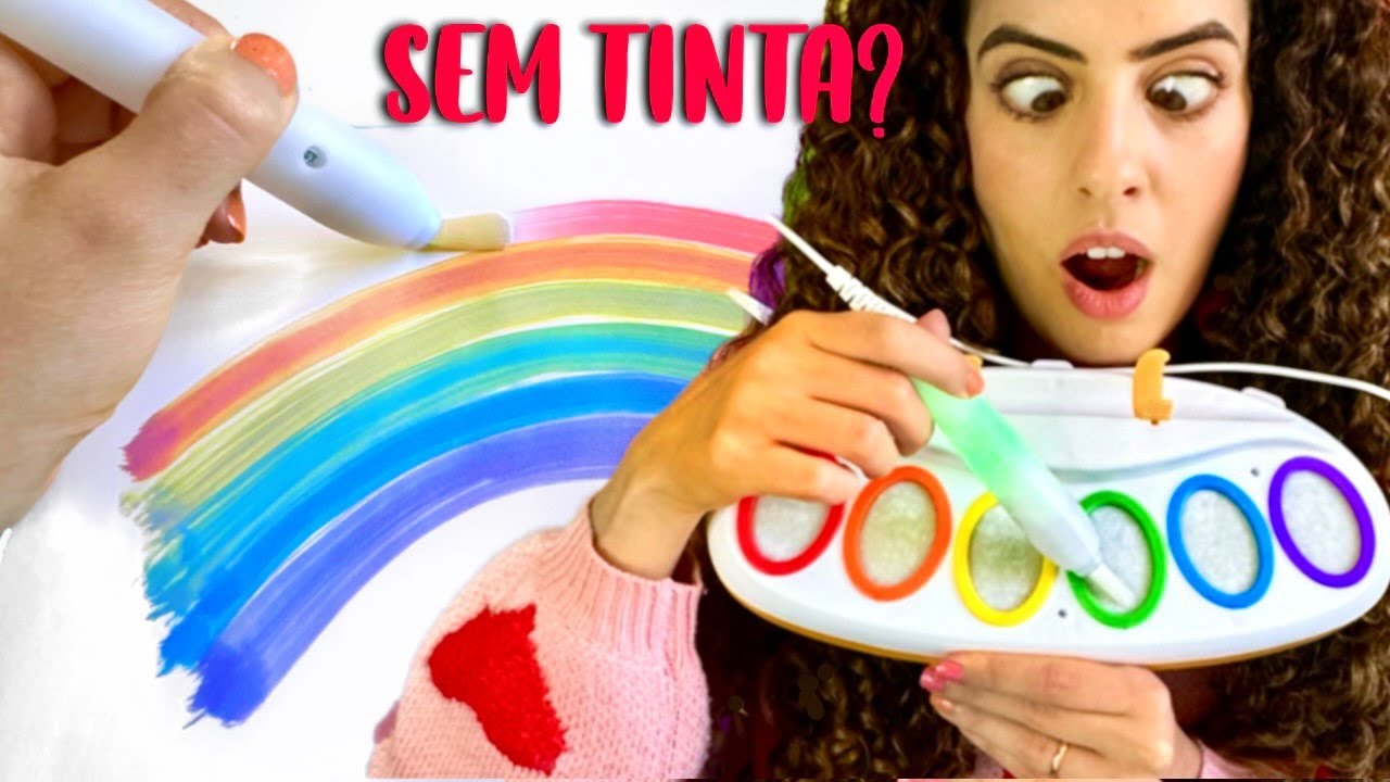 TESTEI um KIT que PINTA SEM TINTA da CRAYOLA! &iquest;M&Aacute;GICA? Paula Stephania