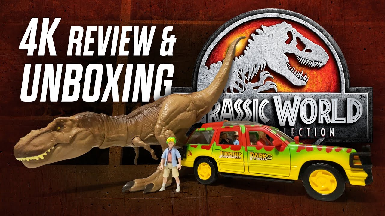UNBOXING Jurassic Park Legacy Collection T-Rex Escape Set - Mattel 4K Review / collectjurassic.com