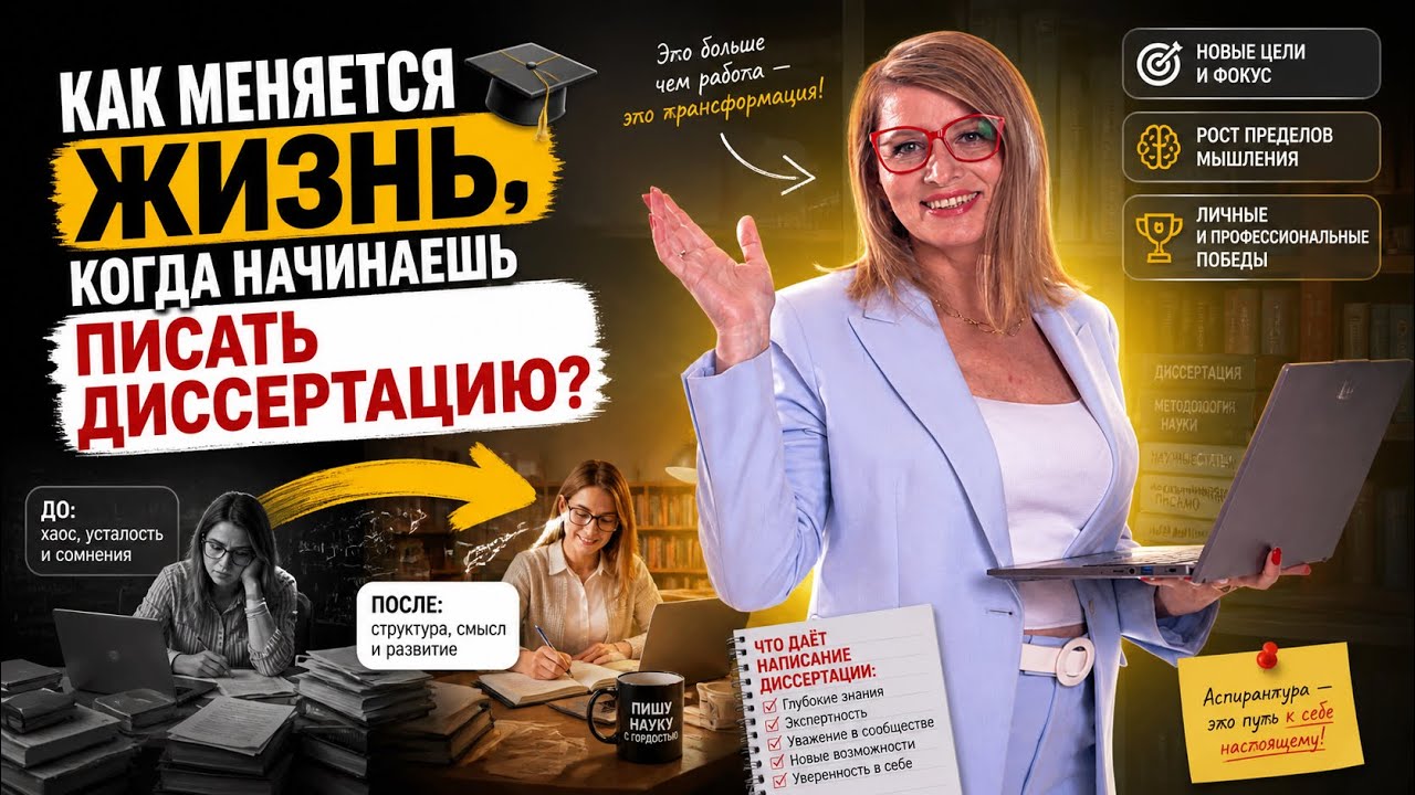 Как меняется жизнь, когда начинаешь писать диссертацию