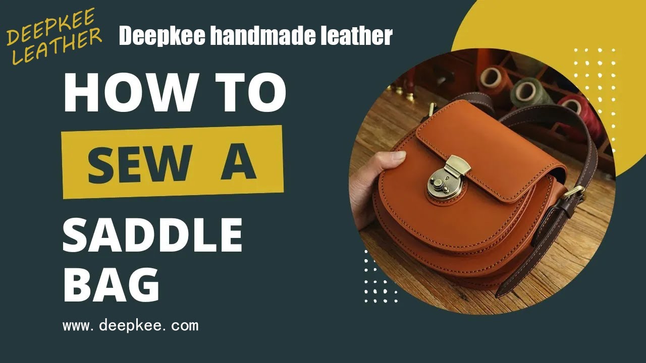 Colorful Saddle Bag DIY Leather Bag Kit Handmade ™ No. NYK174 , DEEPKEE HANDMADE LEATHER