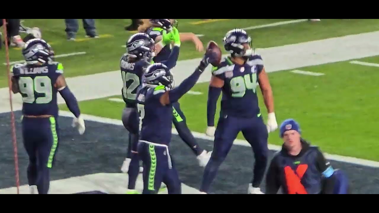 Seahawks Uchenna Nwosu SB Fumble Recovery TD.