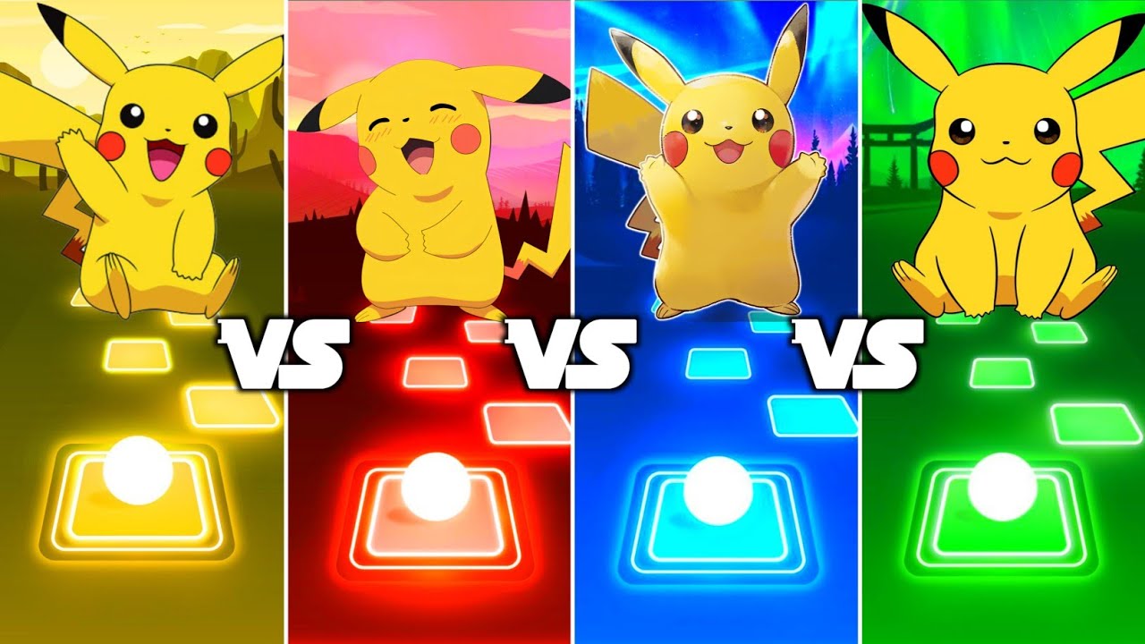 Pikachu vs Pikachu vs Pikachu vs Pikachu - Tiles Hop