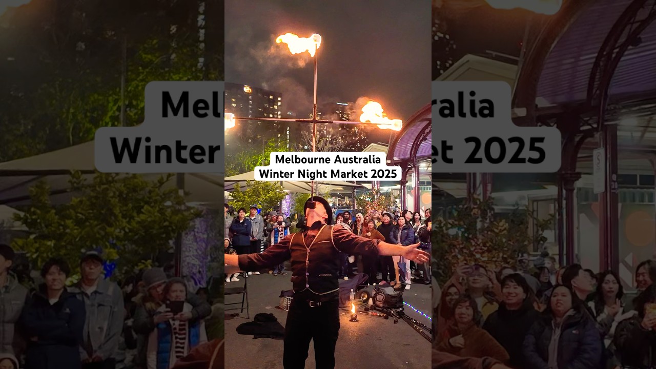 Melbourne Australia Winter Night Market 2025 #beautifulcity #citylife